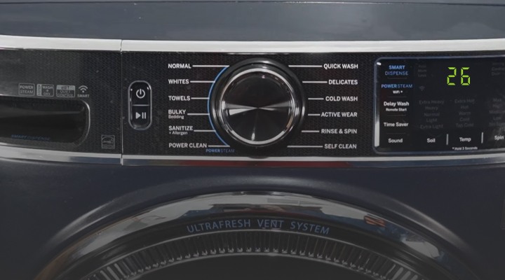 Error codes displayed on the control panel